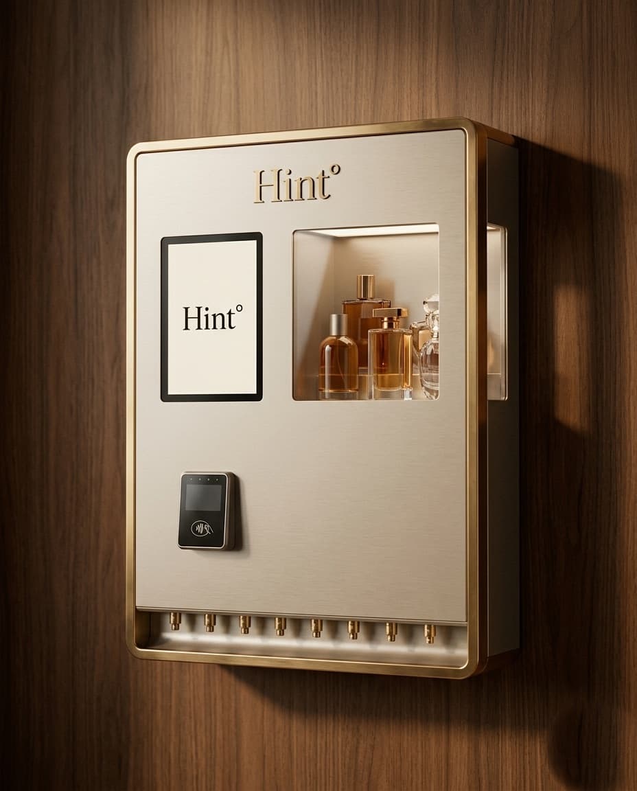 Hint Lobby — acabado ivory cream con biseles dorados